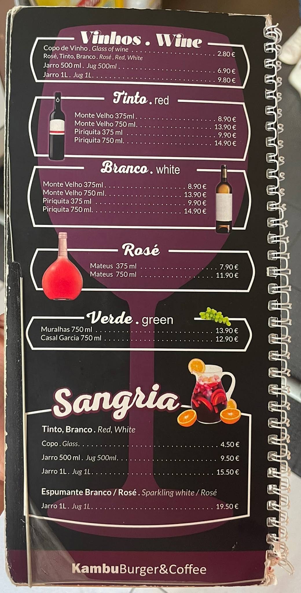 Kambu Burguer & Coffee меню