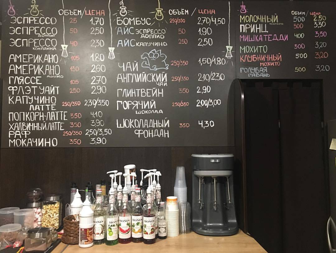 Кофейня "Coffee FOR you" меню