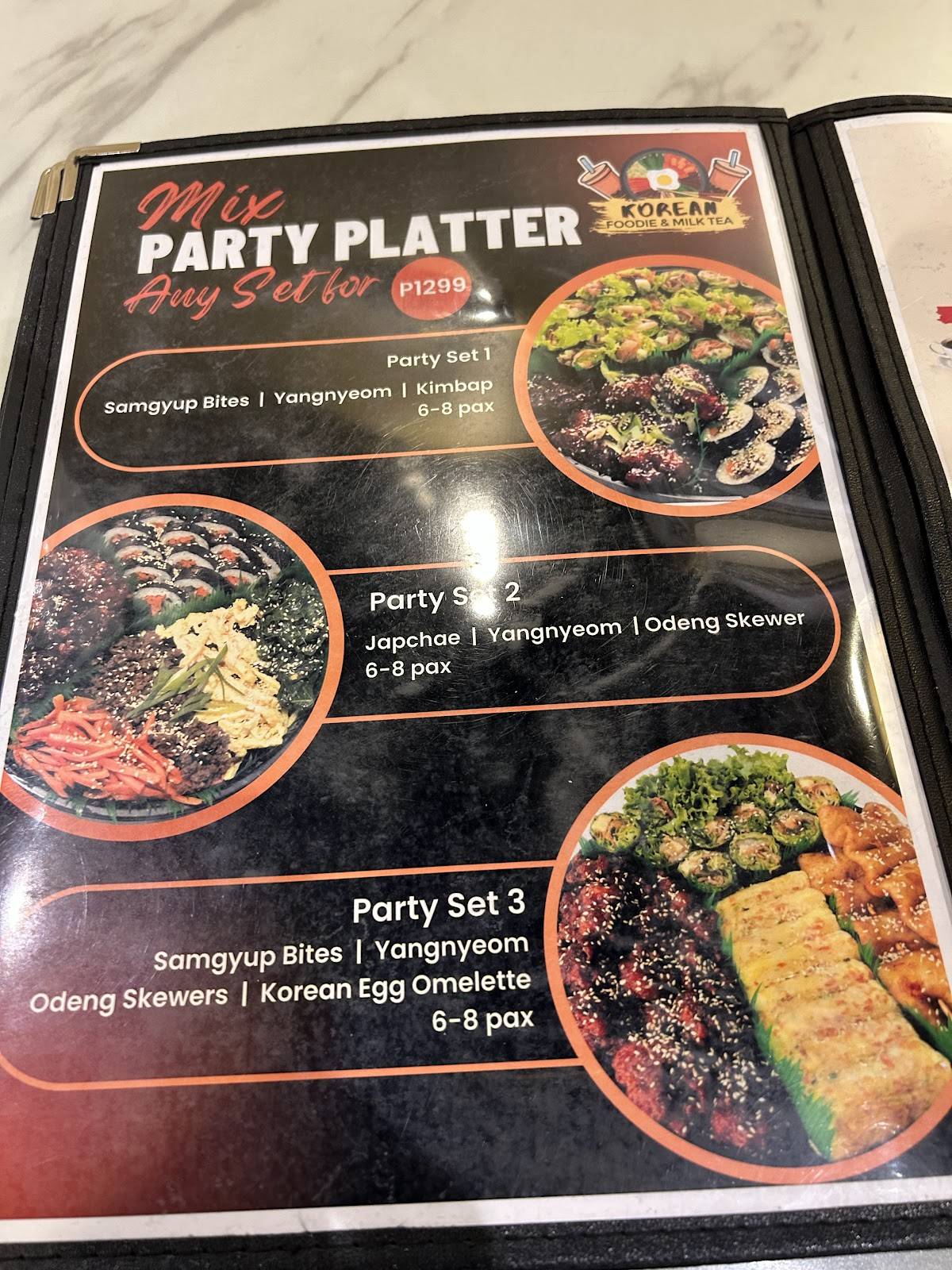 Korean Foodie Sta. Rosa меню