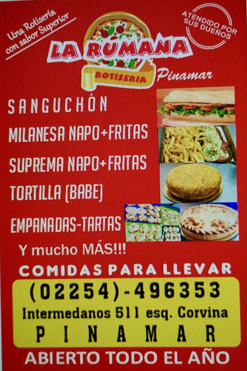 LA RUMANA PINAMAR меню