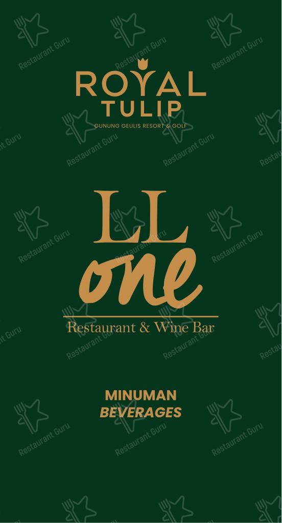 LL One Restaurant в Gunung Geulis - Меню