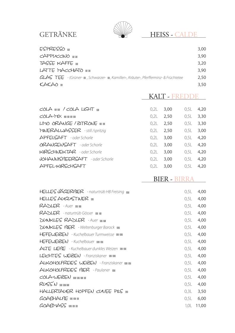 La Perla Ristorante Pizzeria меню