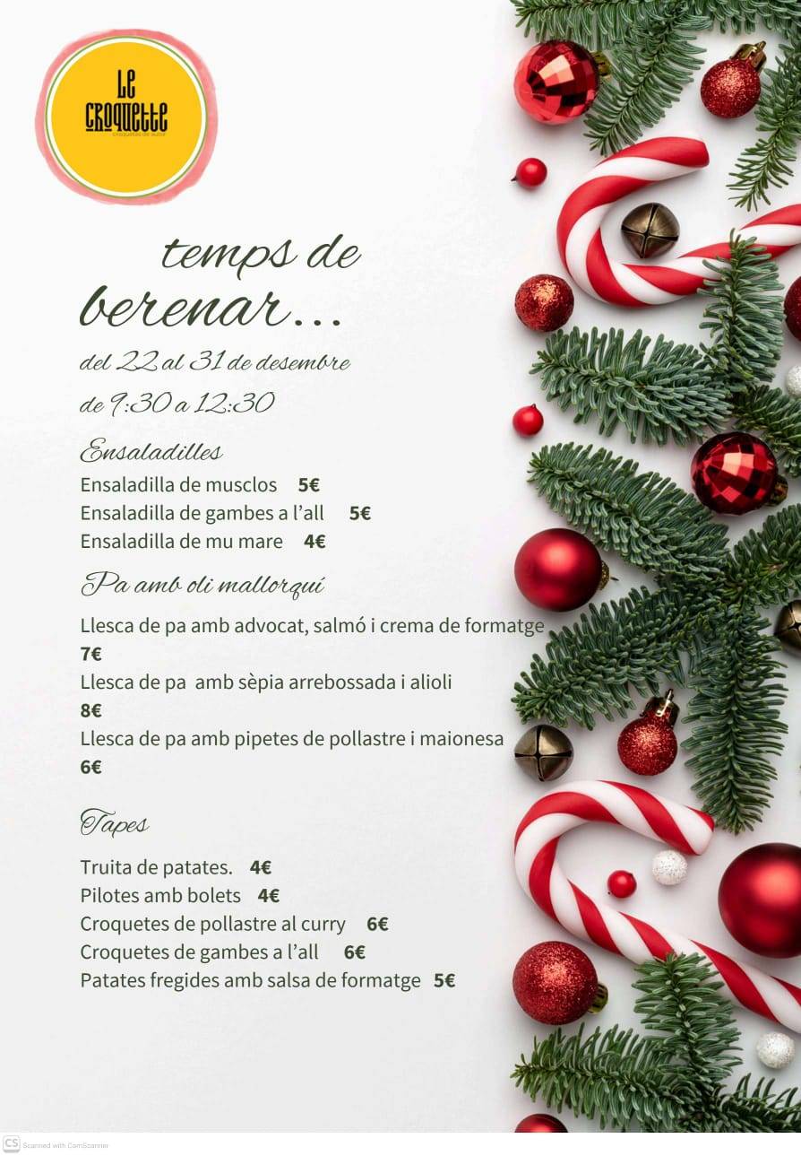 Le Croquette меню