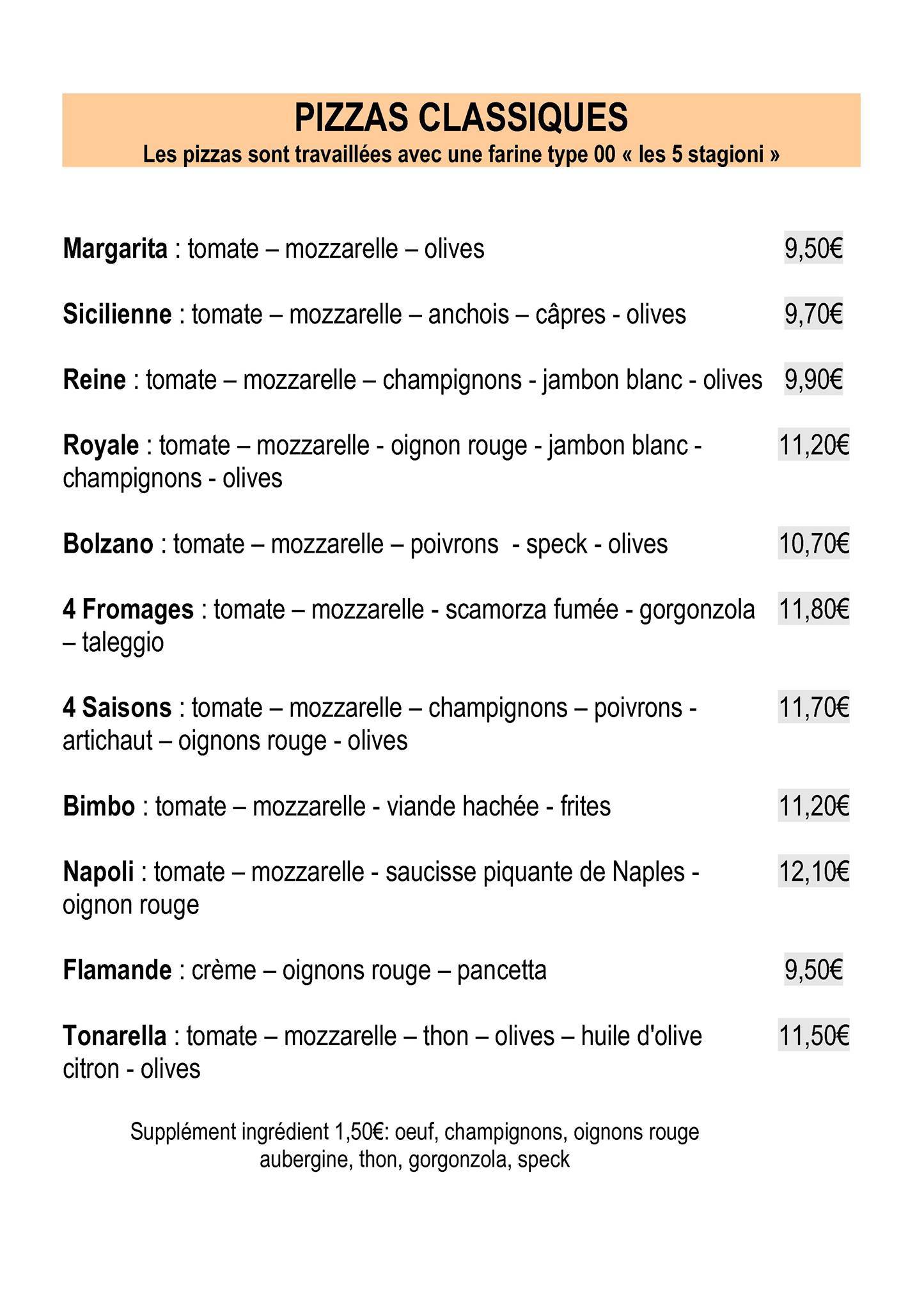 Le Riva Restaurant меню