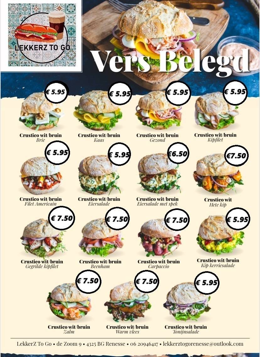 LekkerZ To Go меню