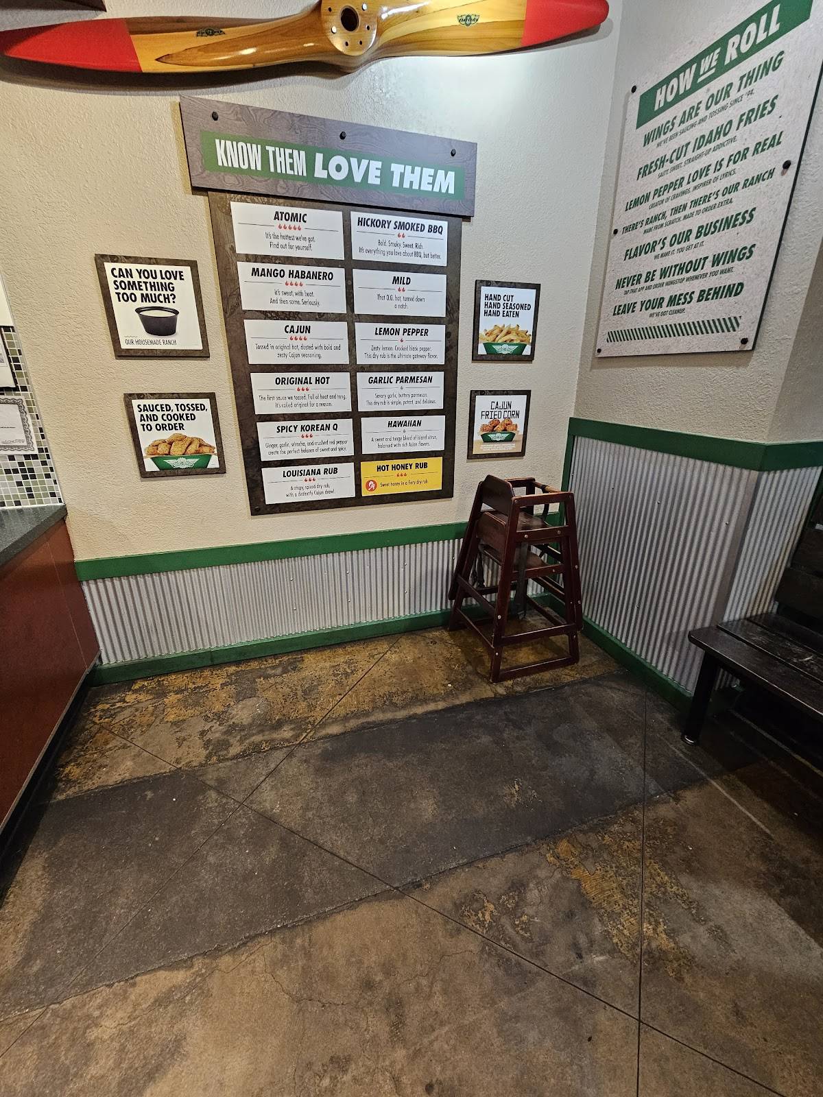 Wingstop меню