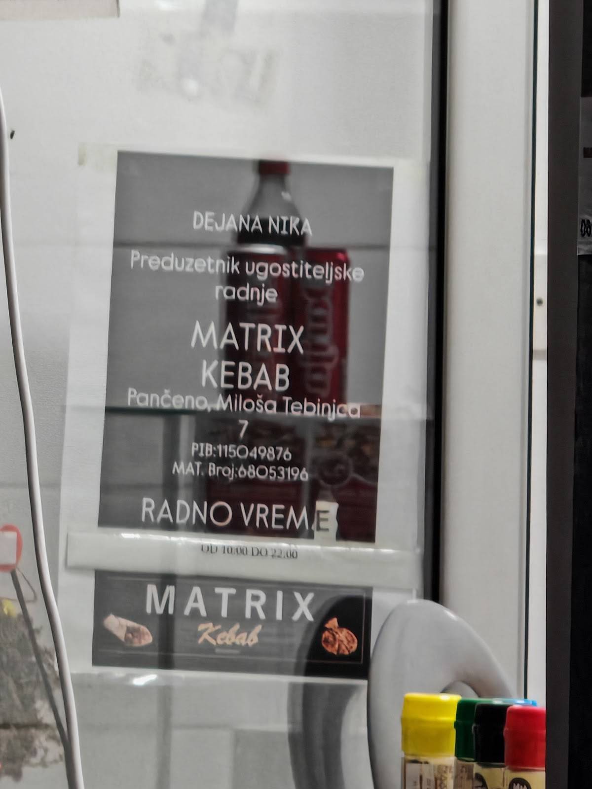Matrix Kebab меню