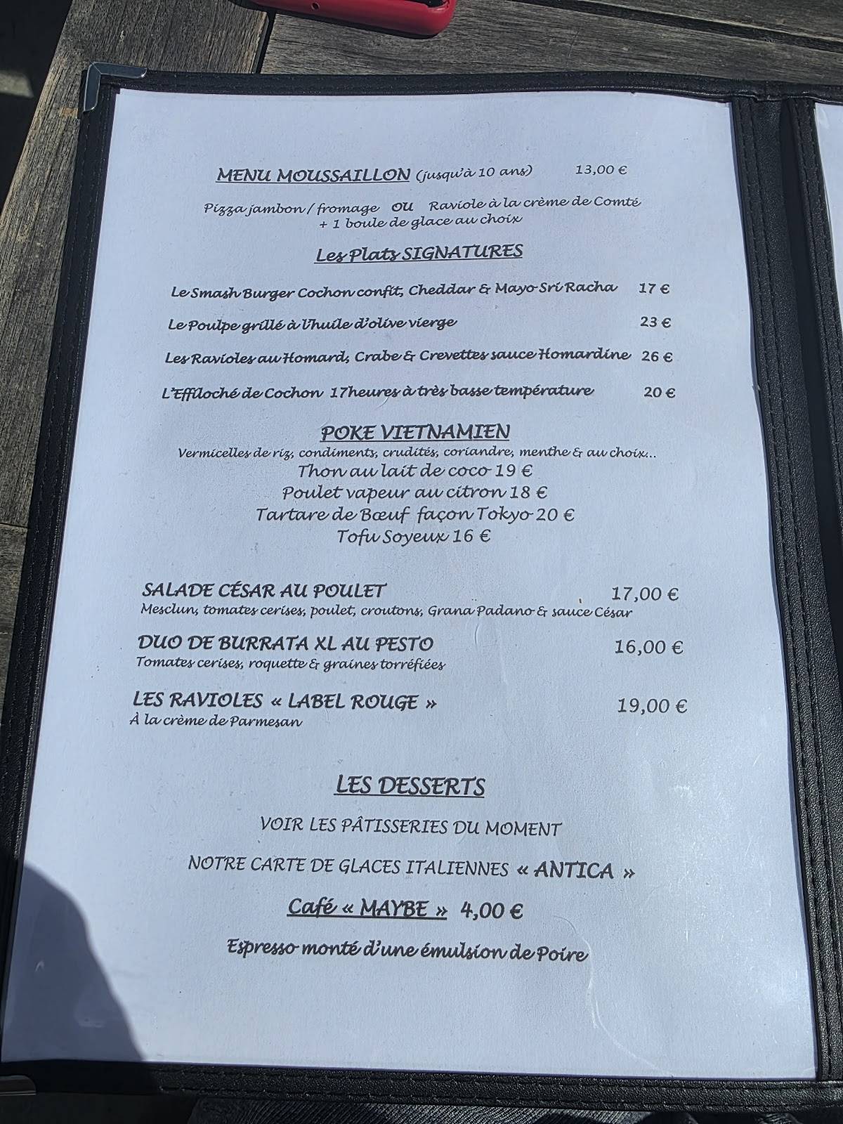 Maybe Kafé - Healthy Food меню
