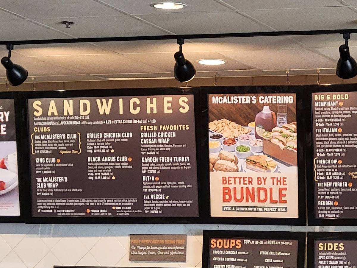 McAlister's Deli меню