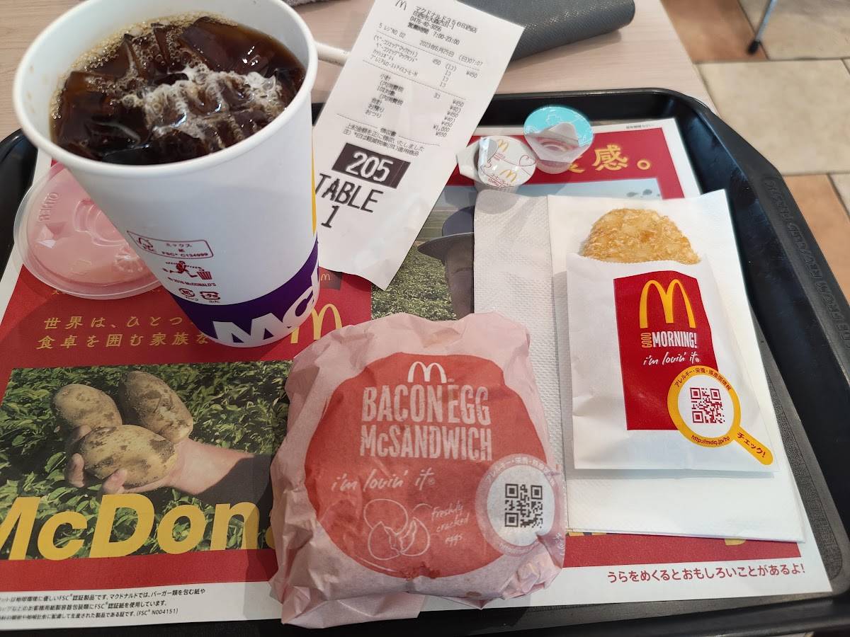 McDonald's меню