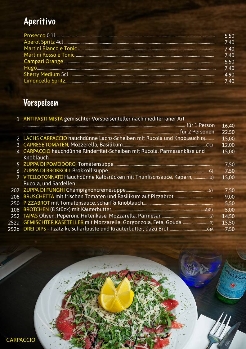 Mediterran меню