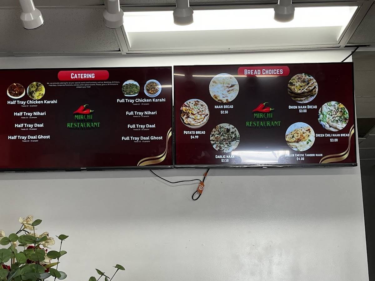 Mirchi restaurant меню