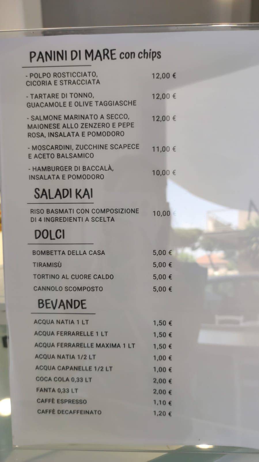 Molo17 Ristorante меню
