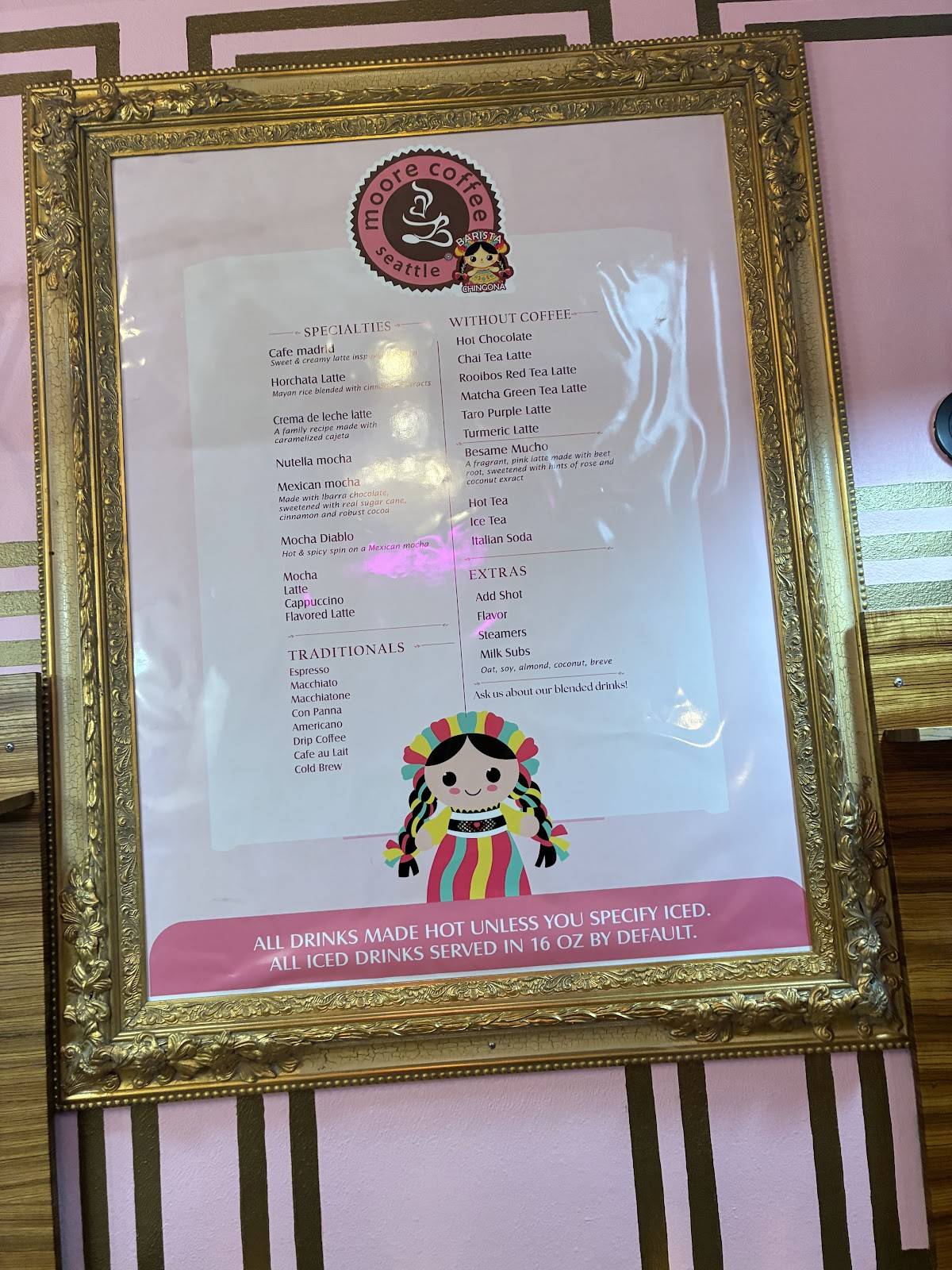 Moore Coffee Shop on Stewart меню