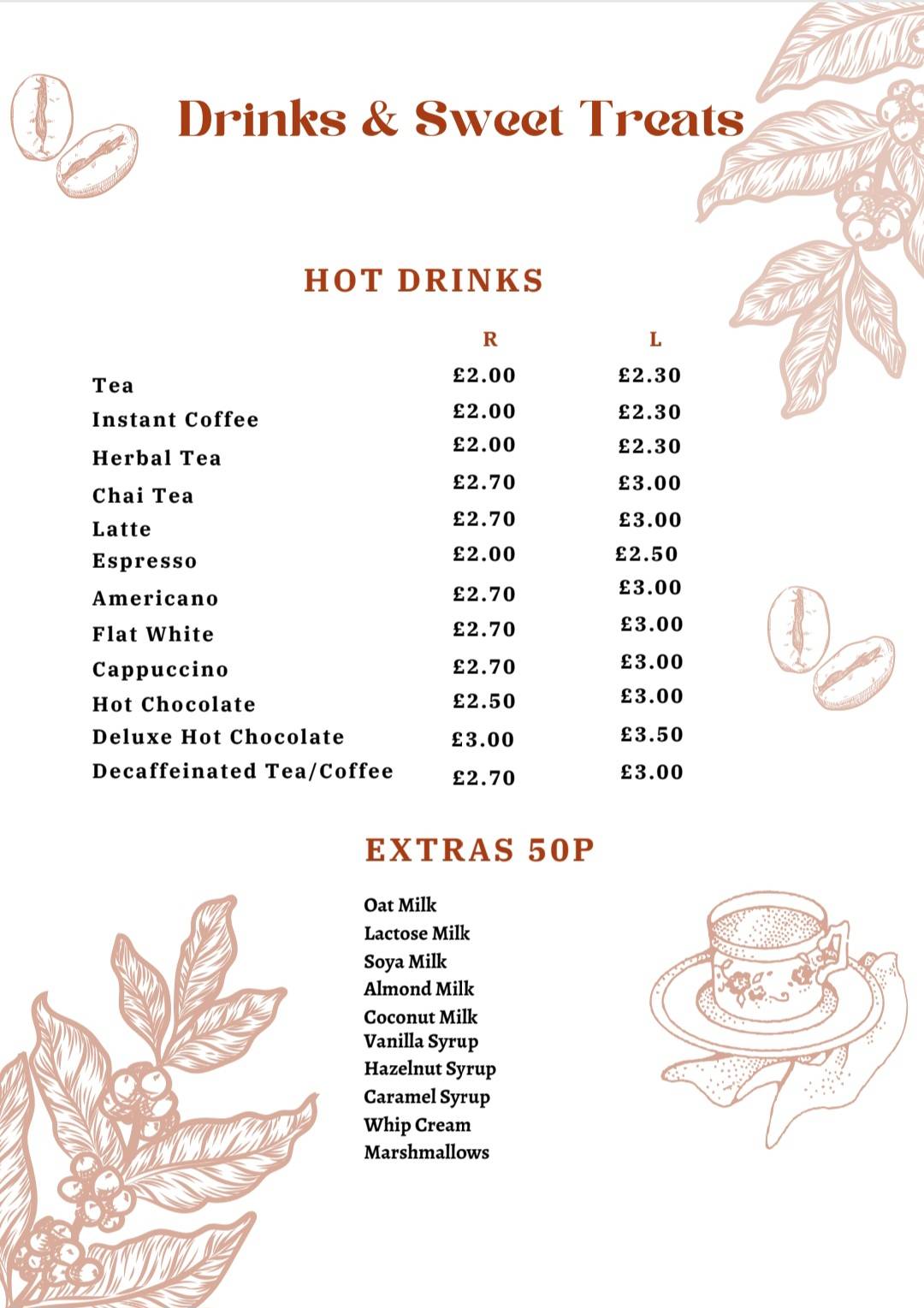 Mother's Kitchen Cafe-Pitsea меню