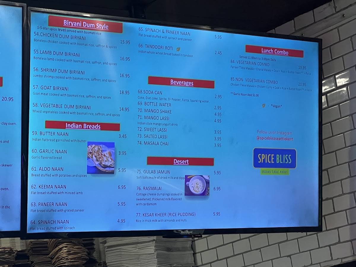 Moti Mahal Indian Cuisine меню
