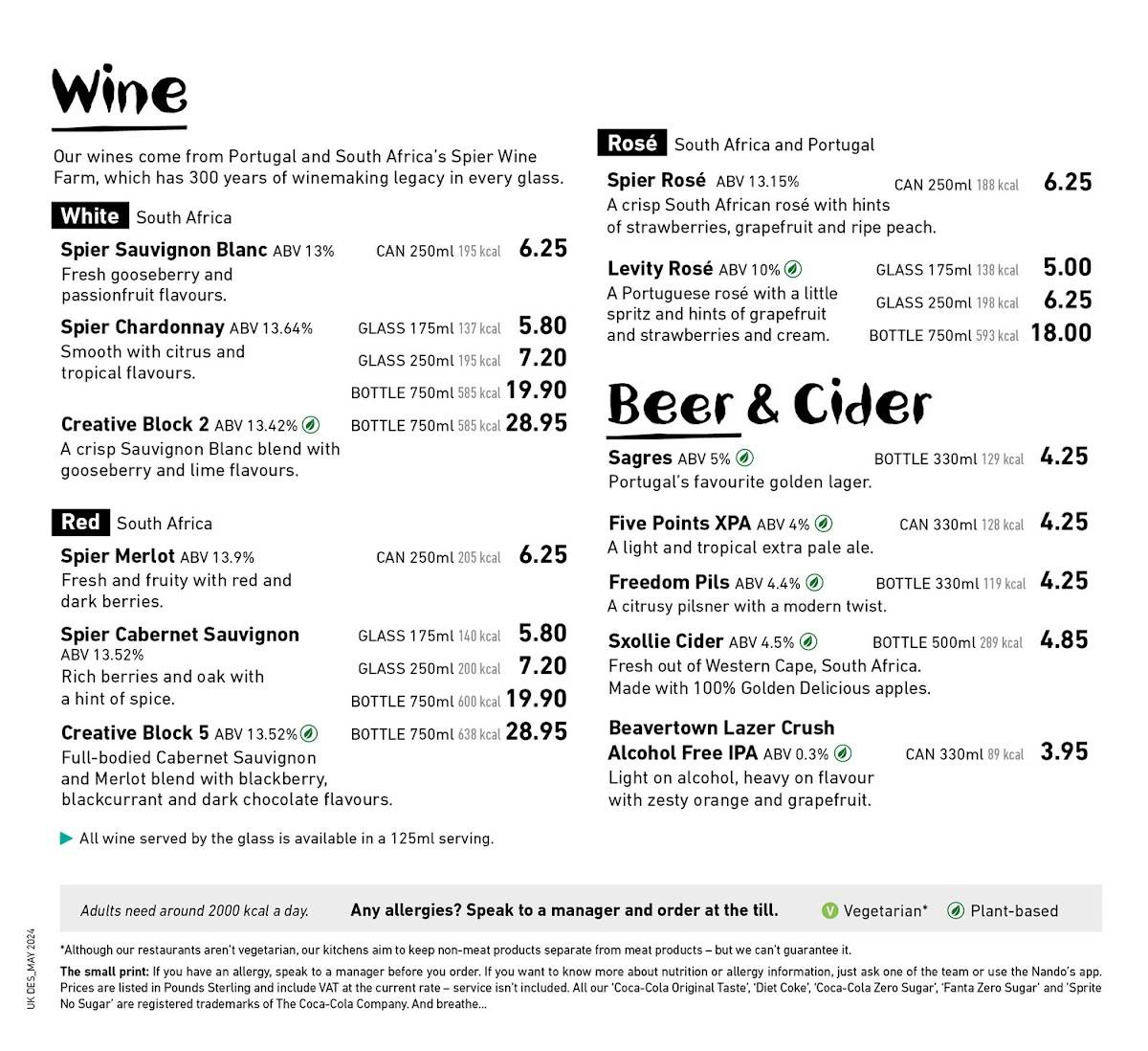 Nando's Exeter - Princess Hay меню