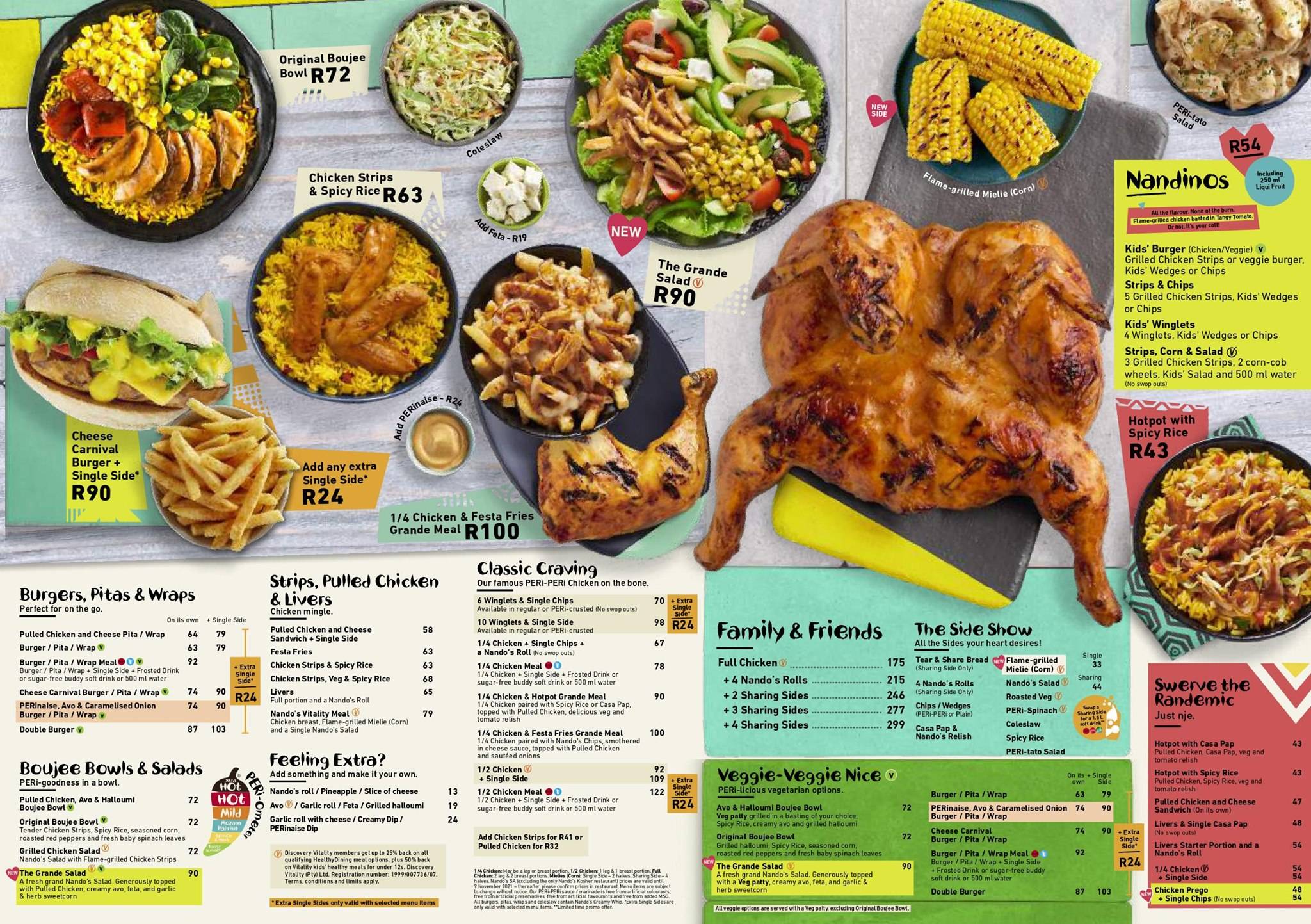 Nando's меню