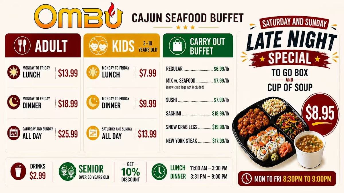 Ombu Buffet меню