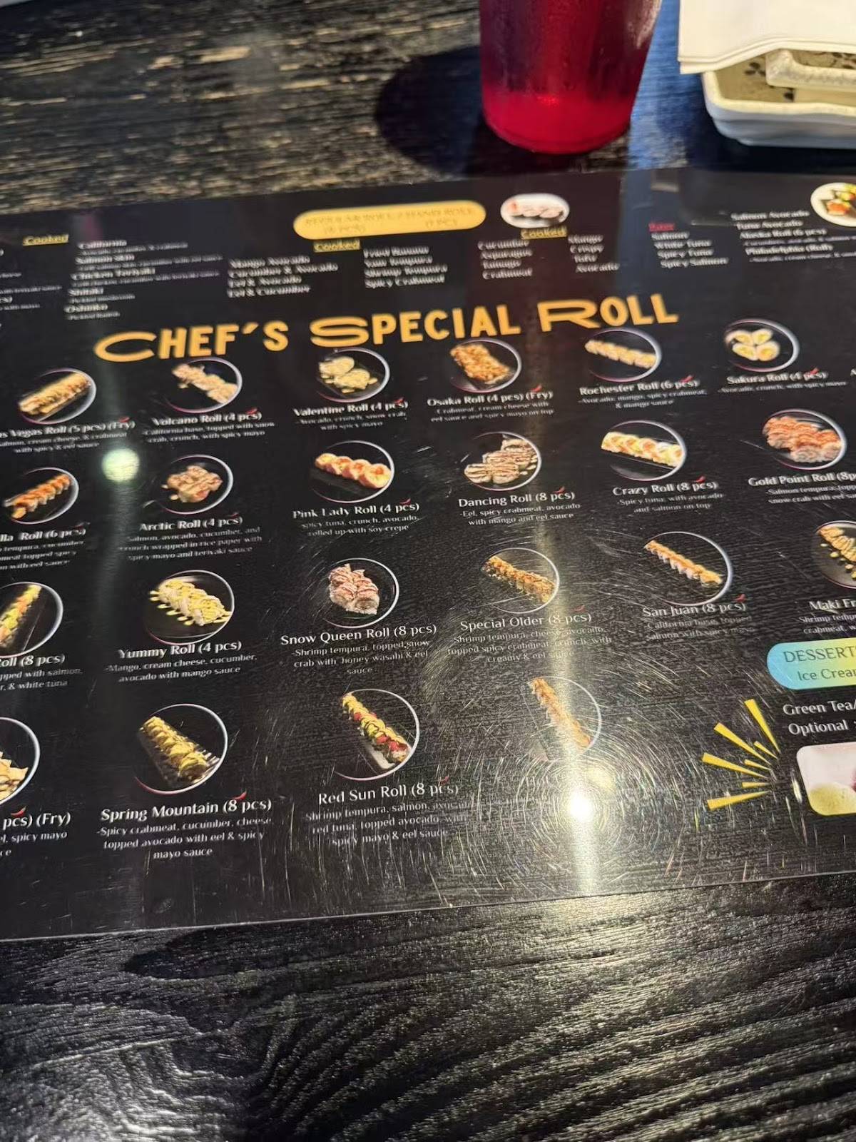 Osaka sushi меню