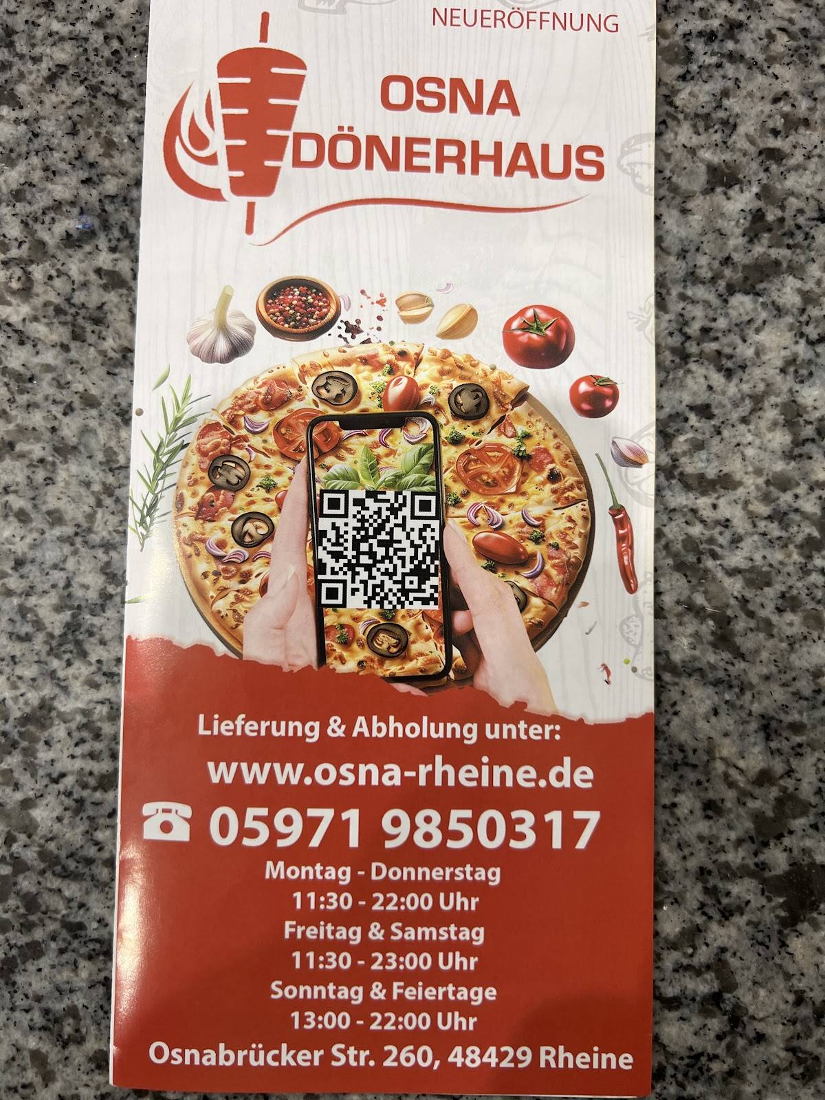 Osna Dönerhaus меню