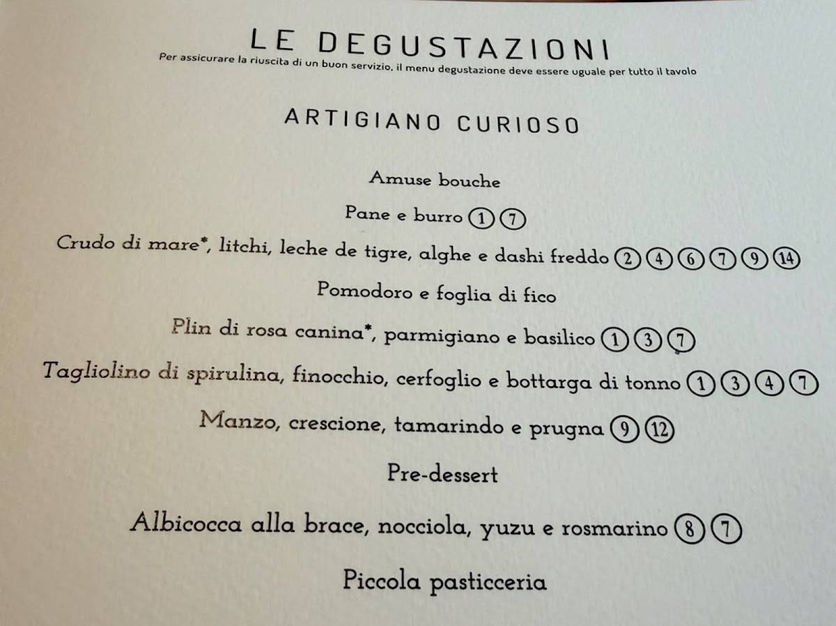Osteria Fernanda меню