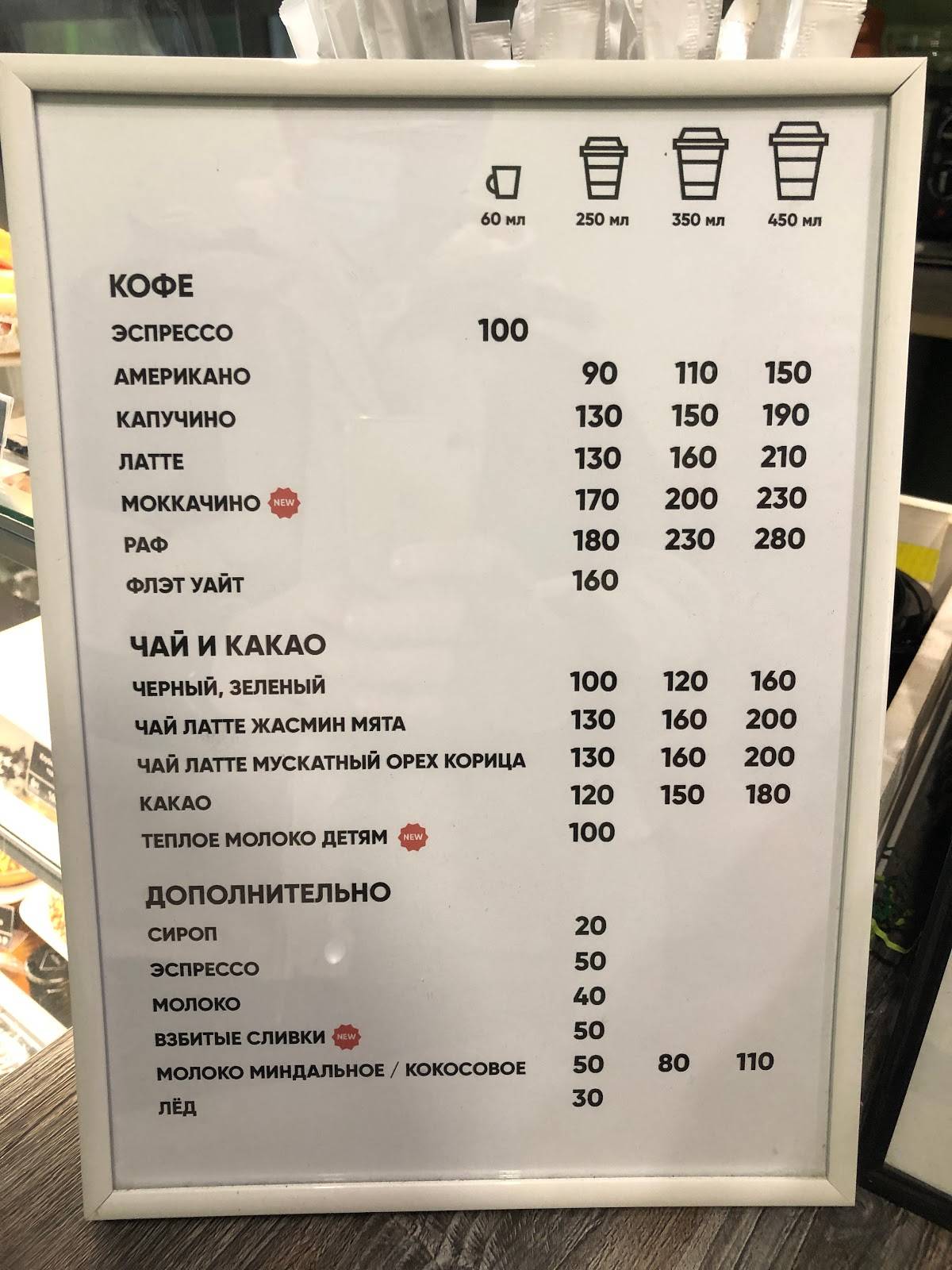 Р³ Кофе меню
