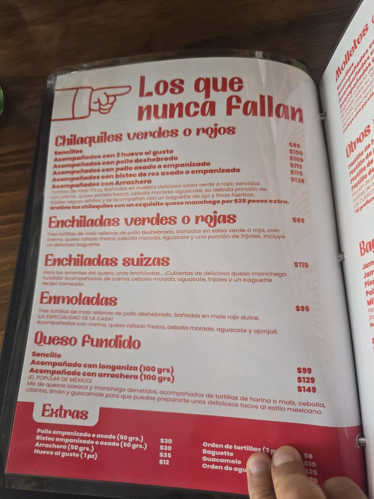 Pastes Roman меню