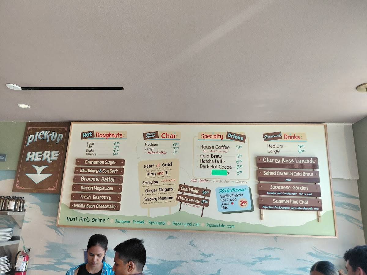 Pip's Original Doughnuts & Chai меню