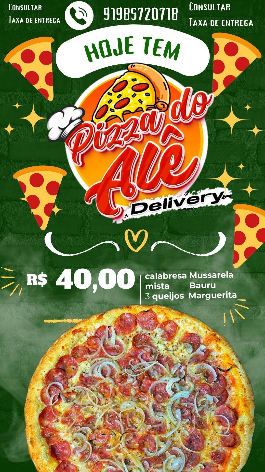 Pizza do Alê меню