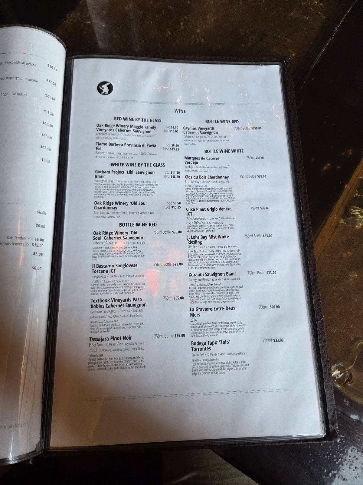 White Rabbit Gastropub меню