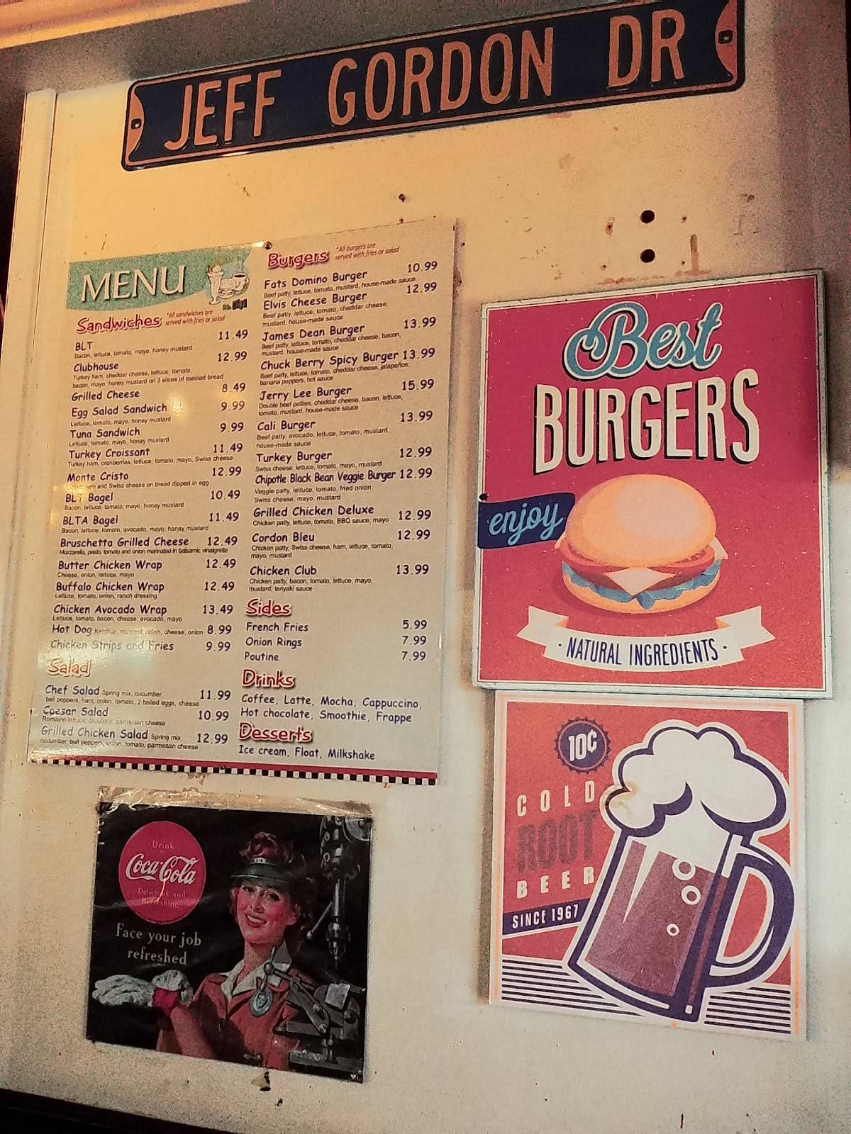 Planet Java Fifties Diner меню