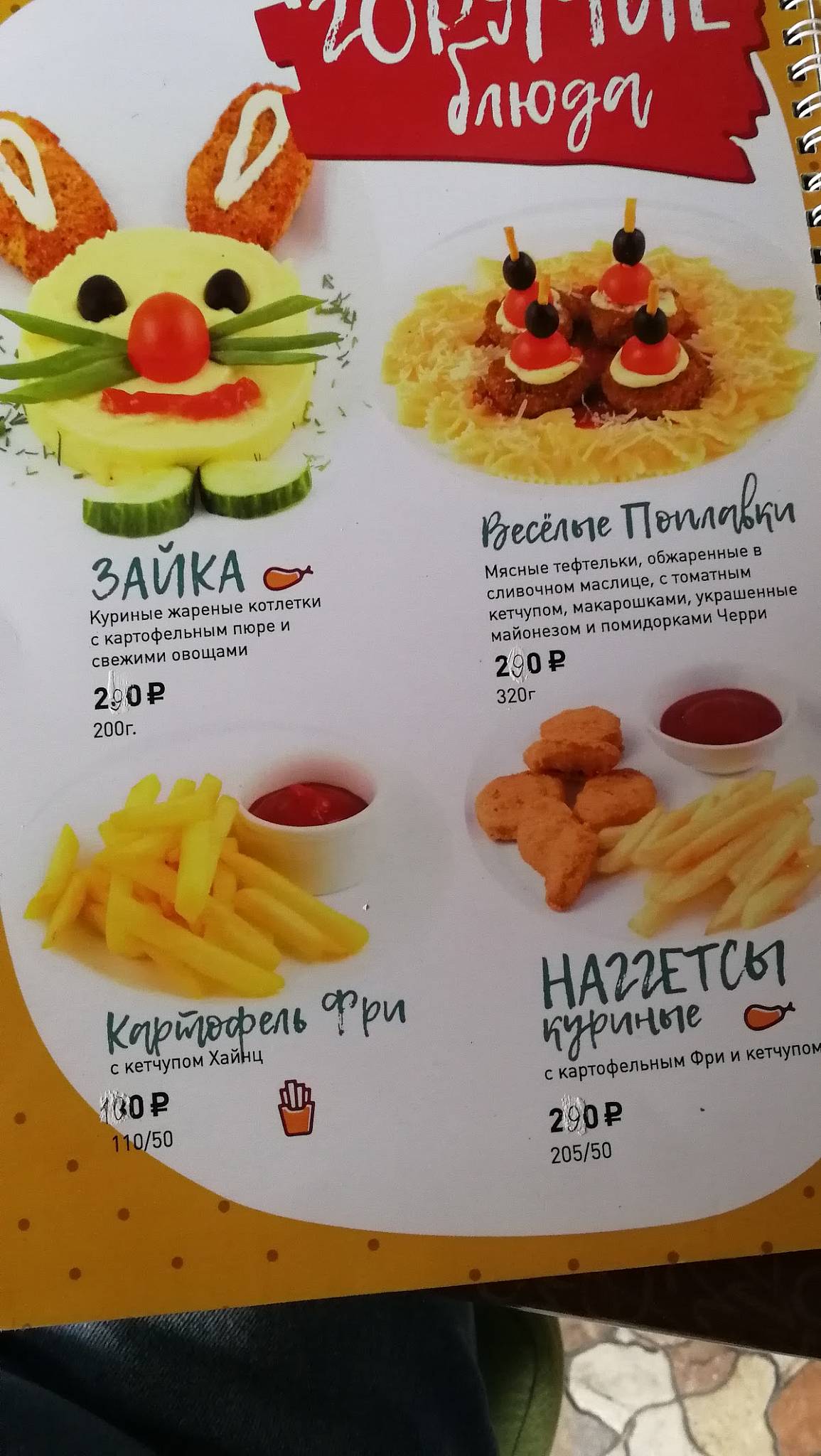 Поплавок меню