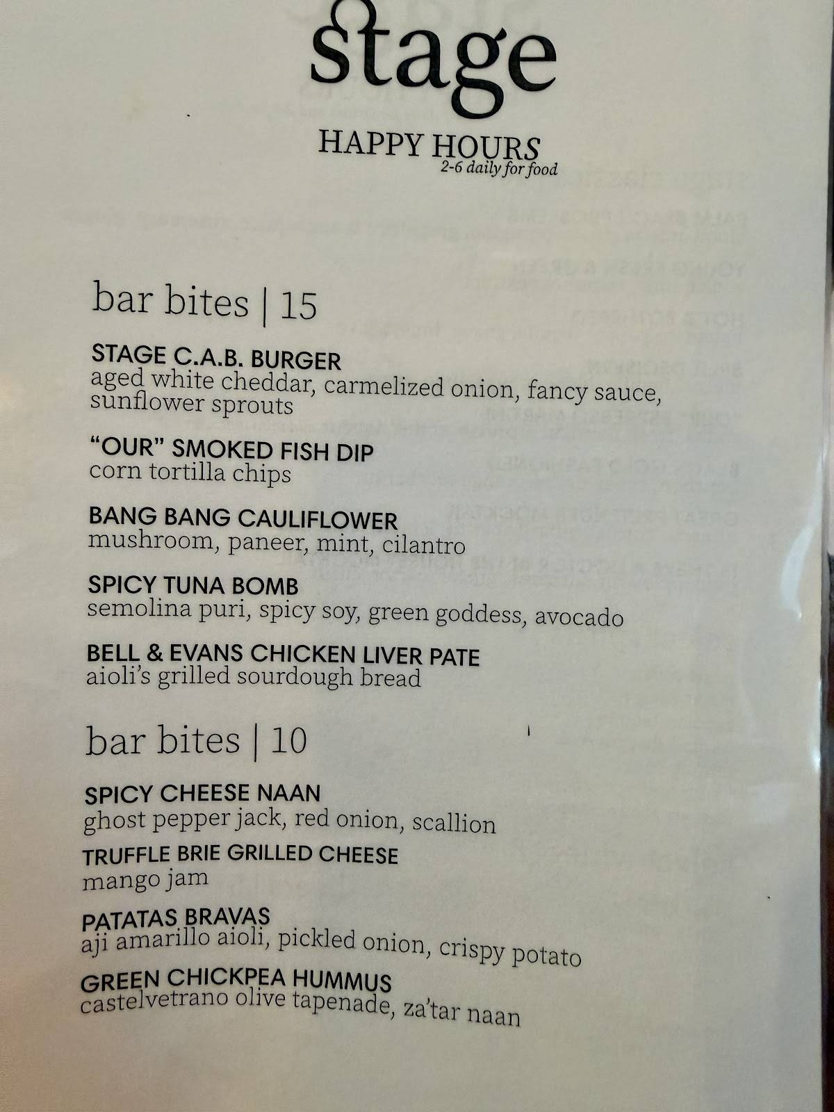 Boca Brasserie меню