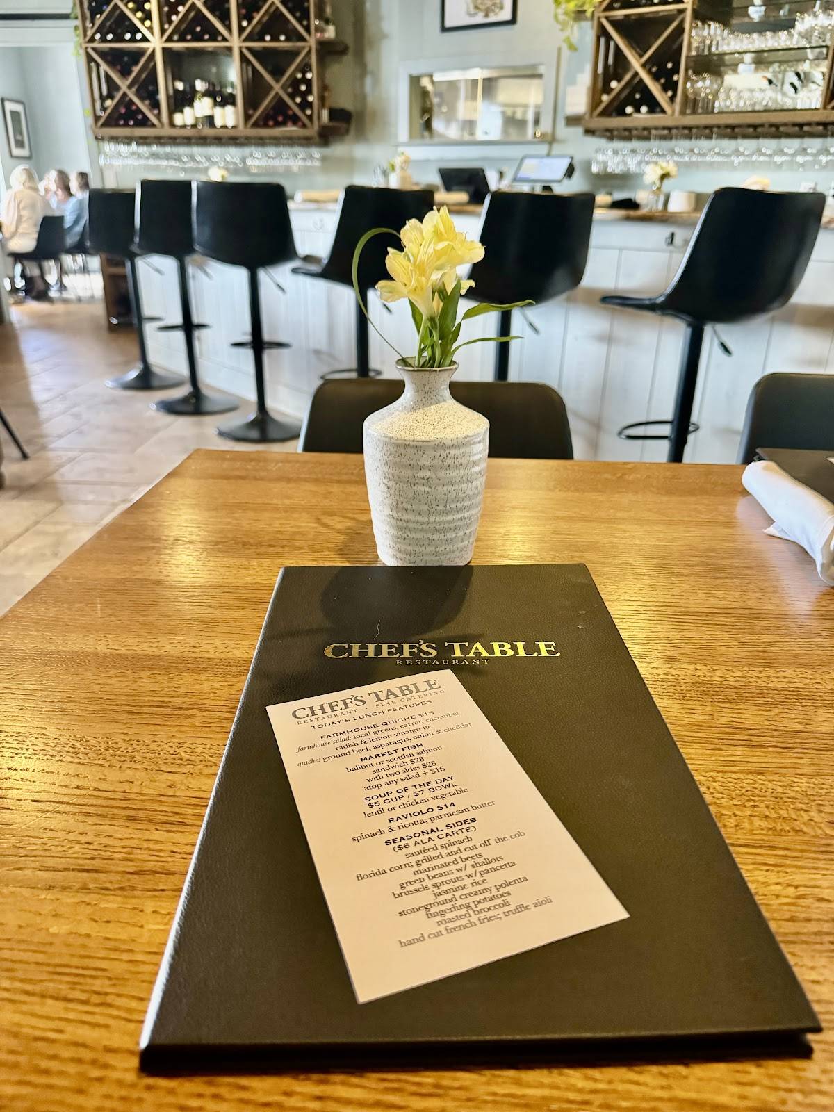 The Chef's Table меню