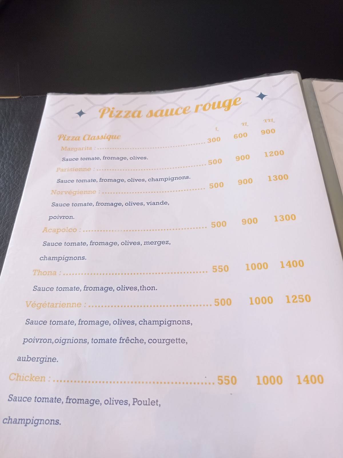 Radost Sétif меню
