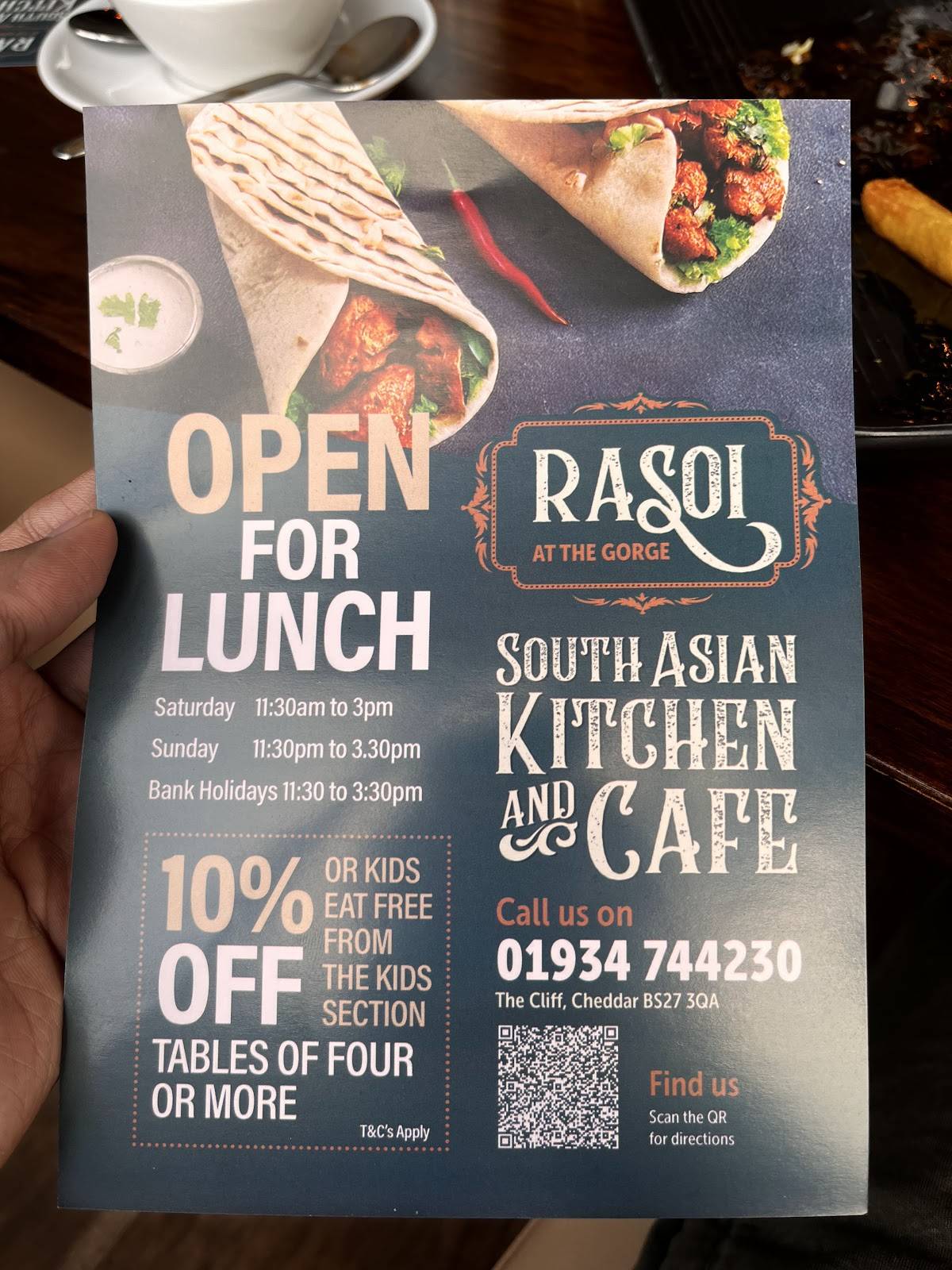 Rasoi Indian Restaurant меню