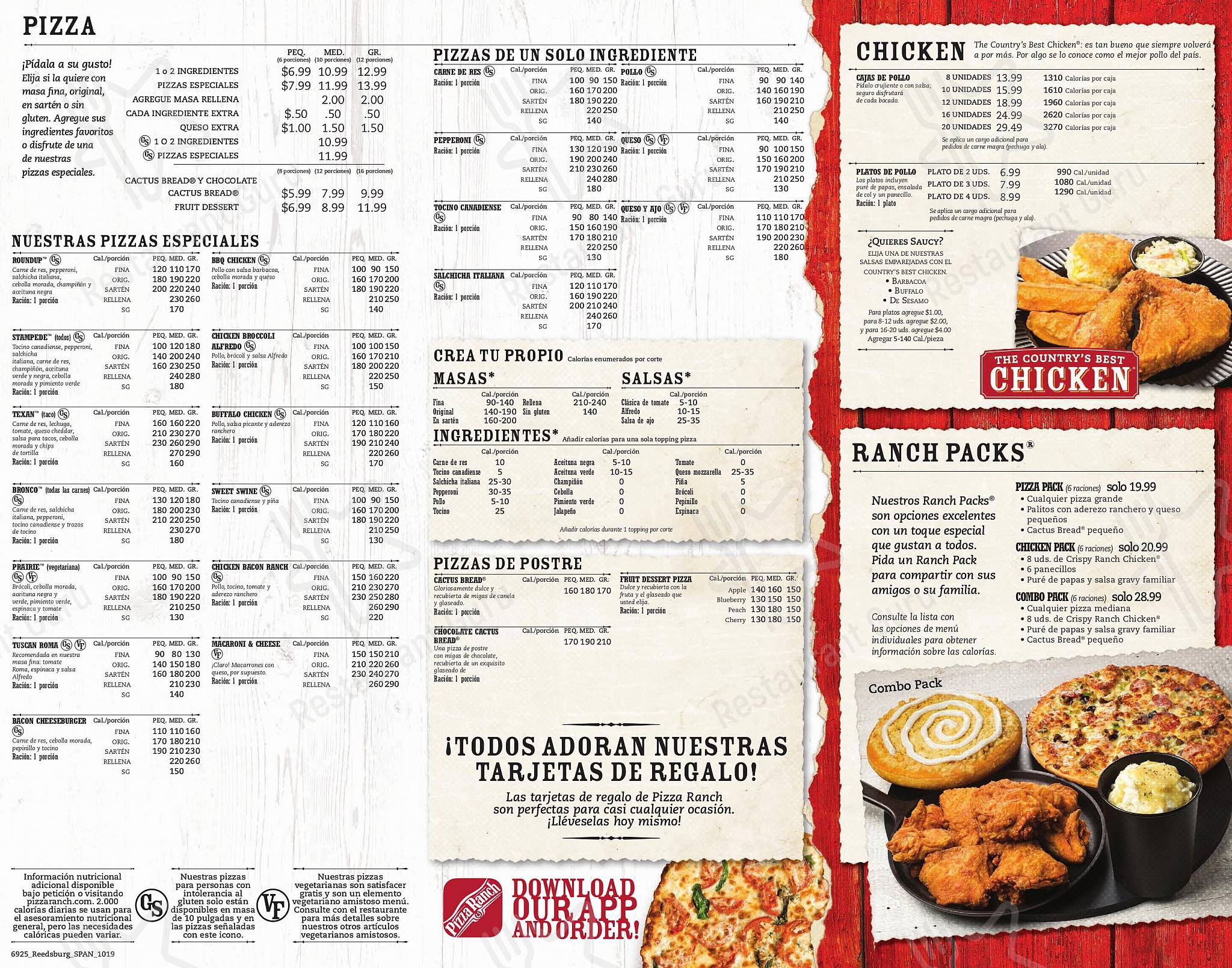 Pizza Ranch в Ридсберге - Wine Menu