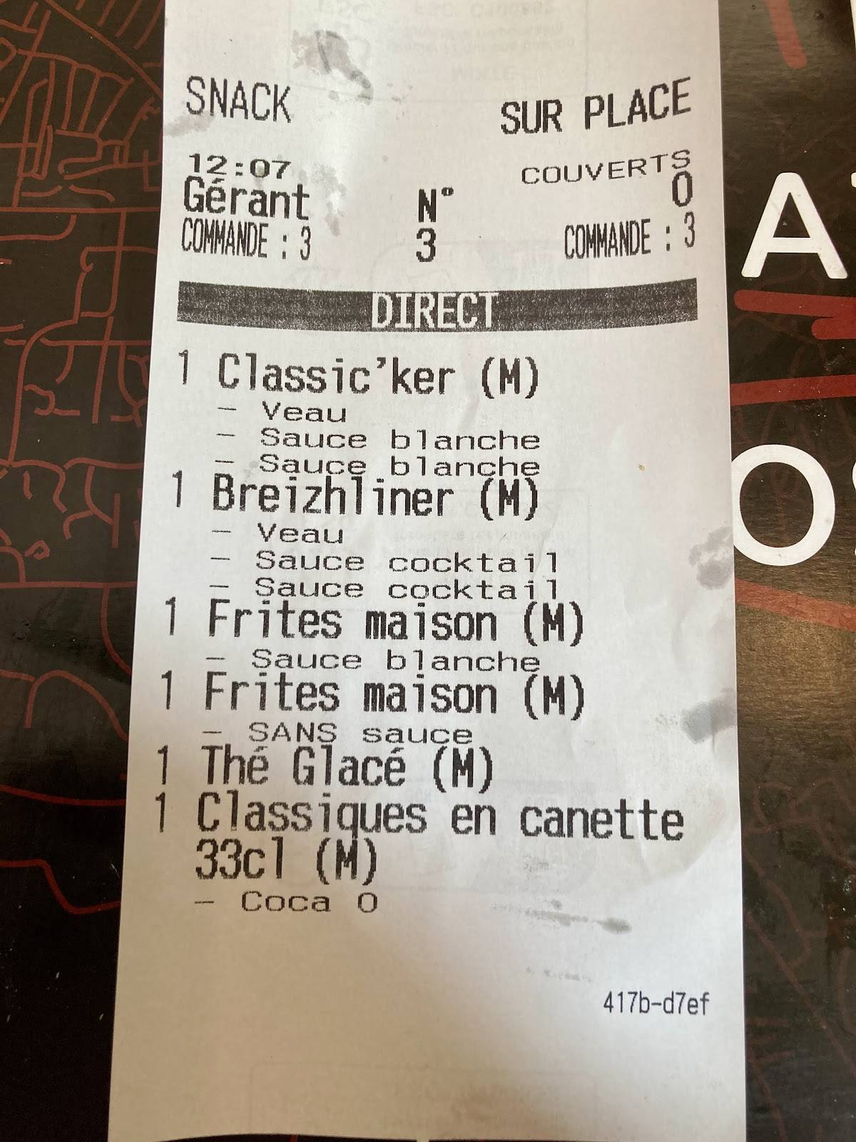 Breizhliner меню