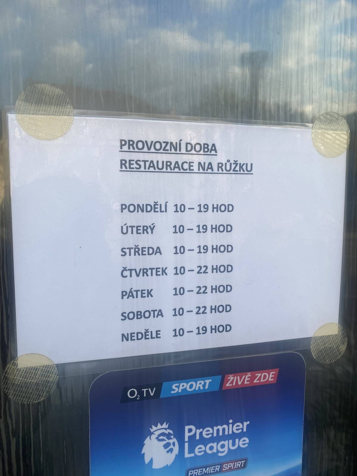 Restaurace Na Růžku меню