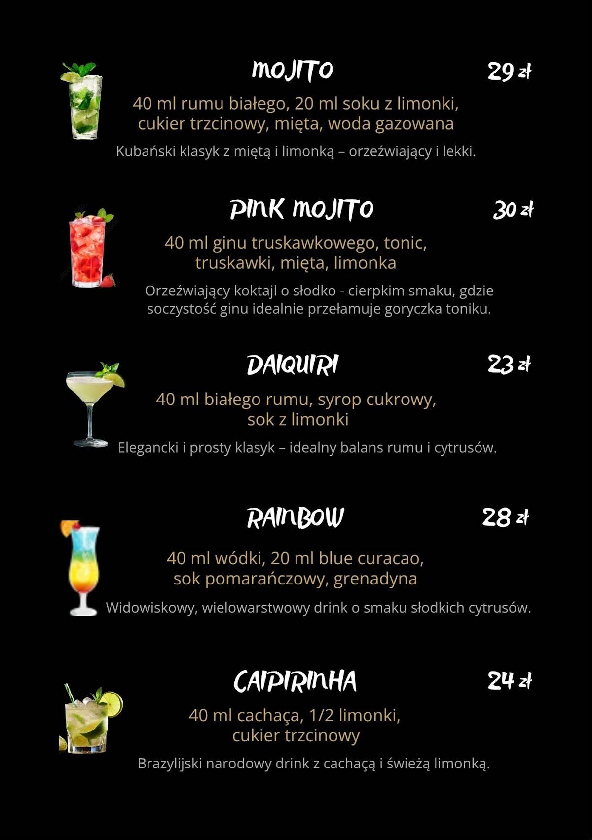 Restauracja ALBATROS меню