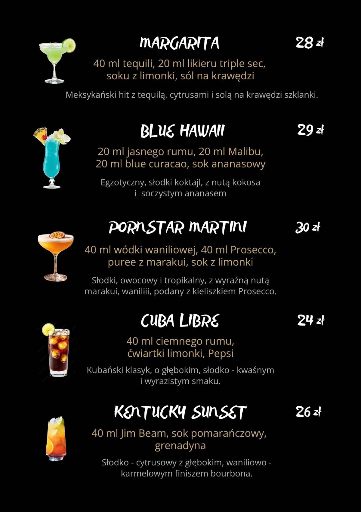 Restauracja ALBATROS меню