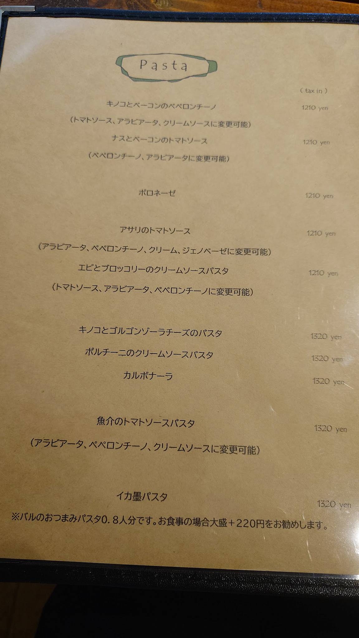 ヴィエリ меню