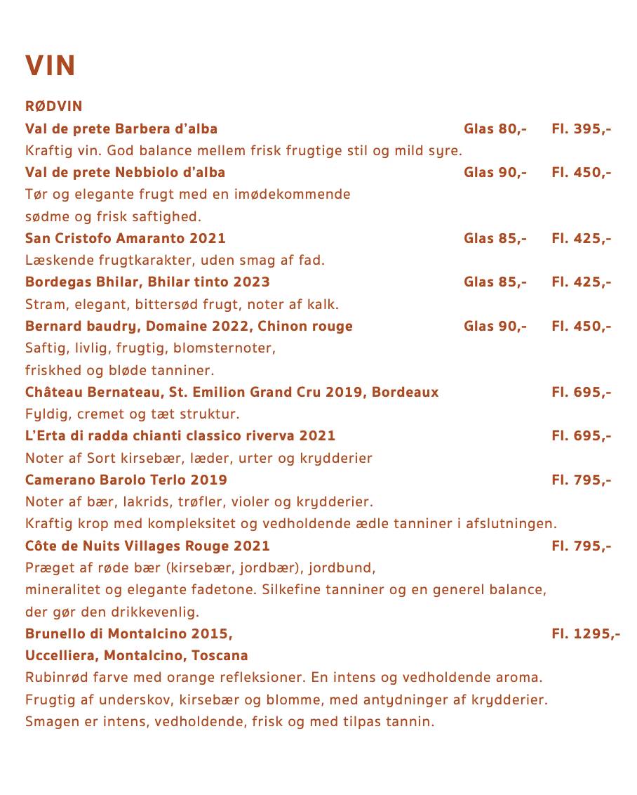 Cafe RöD меню