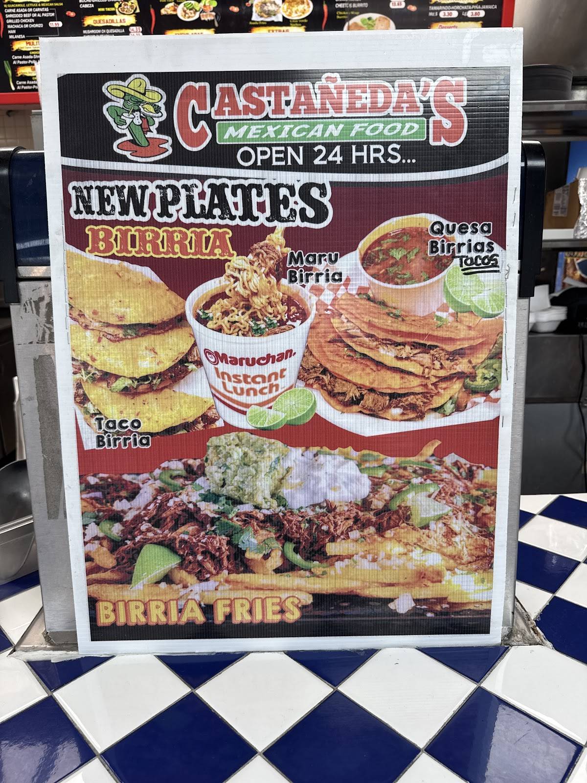 Castañeda's Mexican Food меню