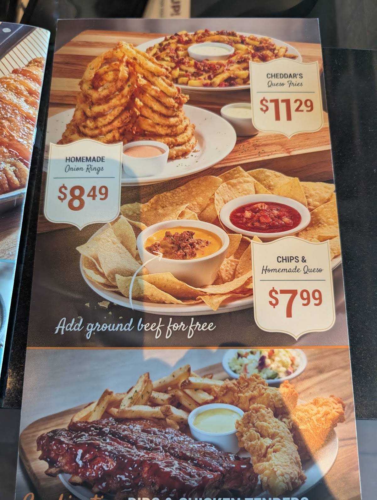 Cheddar's Scratch Kitchen меню