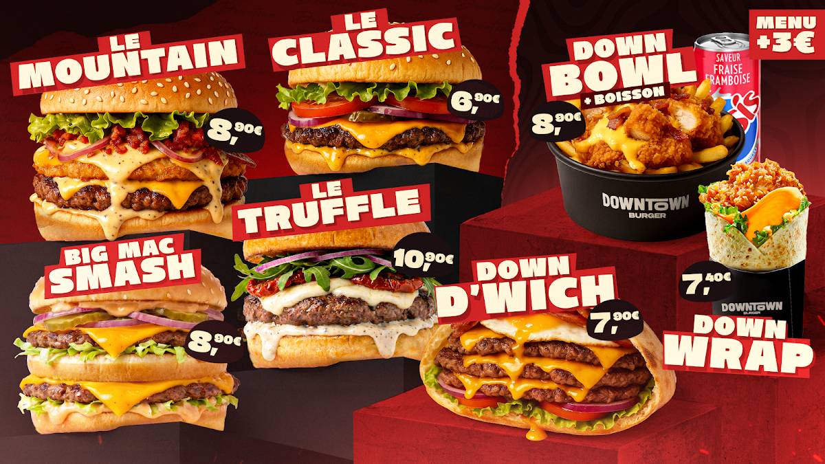Downtown Burger меню