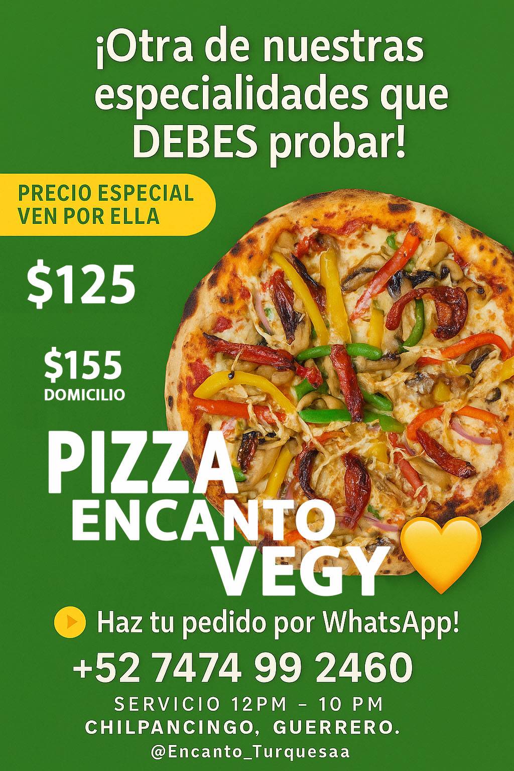 Encanto Turquesa меню