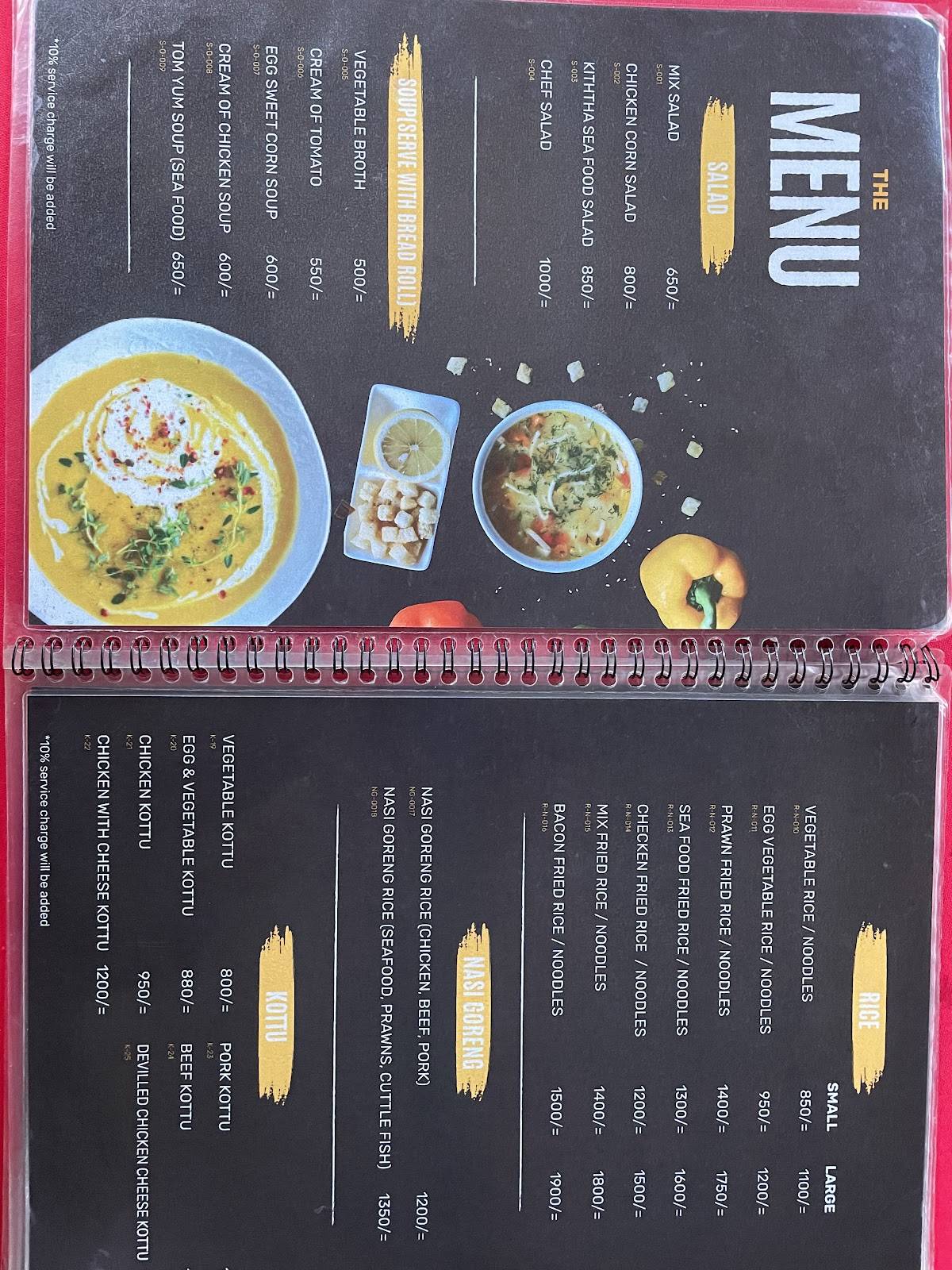 Kiththa Restaurant меню