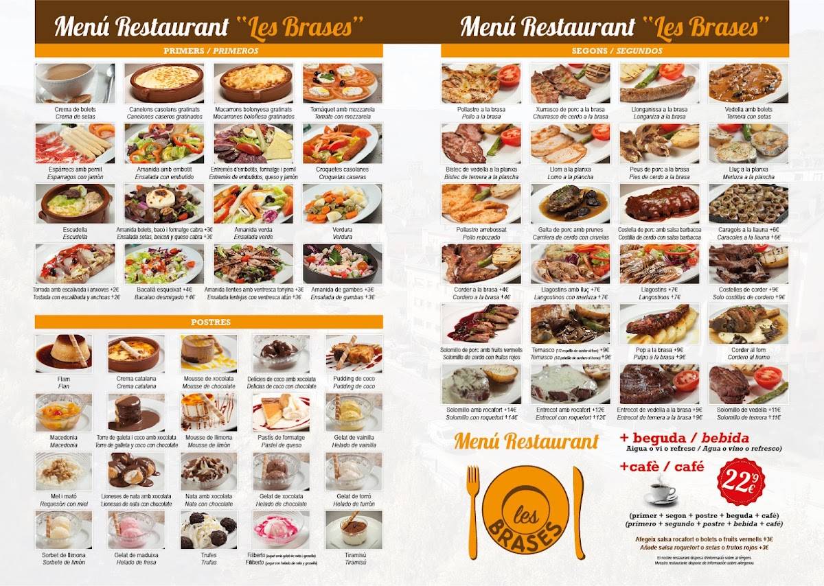 Restaurant Les Brases меню